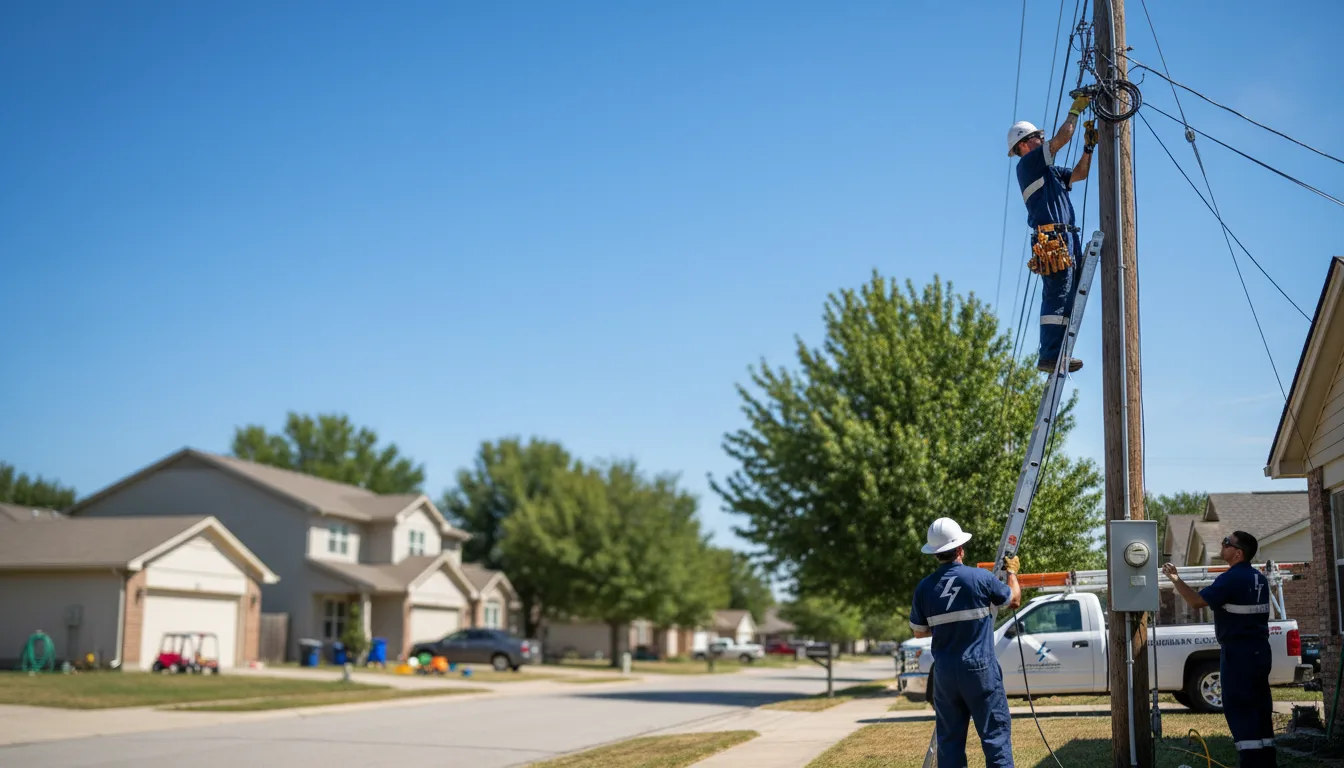 Residential electrician providing installation services in Caledonia, IL